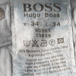 Pre Owned Boss By Hugo Boss Indigo Faded Effect Denim Scout Jeans L