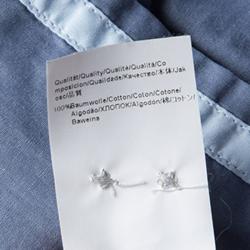 مملوكة مسبقًا Boss By Hugo Boss Blue Cotton Long Sleeve Button Front Slim Fit Shirt XL