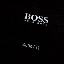 Pre Owned Boss by Hugo Boss Black Cotton Ribbon Panel Detail Button Front Shirt XL
