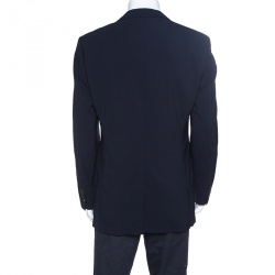 Pre Owned جاكيت بليزر بوس باي هوغو بوس ذا جام 75/شارب 3 صوف أزرق كحلي XL