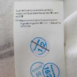 Pre Owned تي شيرت بوس باي هوغو بوس بأكمام طويلة نقوش بيج XL