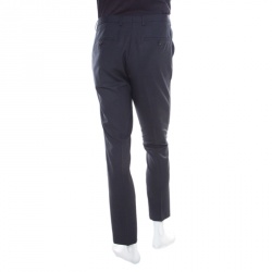 مملوكة مسبقًا Boss By Hugo Boss Grey Wool Tailored Trousers S