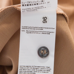 Pre Owned Boss By Hugo Boss Camel Brown Cotton Pique Short Sleeve Polo T Shirt XL