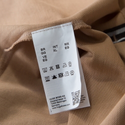 Pre Owned Boss By Hugo Boss Camel Brown Cotton Pique Short Sleeve Polo T Shirt XL