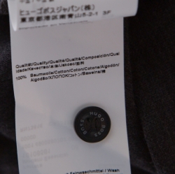 مملوكة مسبقًا تي شيرت بوس باي هوغو بوس بولو قطن بيما أكمام قصيرة رمادي داكن XL