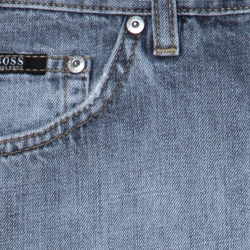 Pre Owned بنطلون جينز بوس باي هوغو بوس سكوت 1 نمط دنيم متوسط قطن رصاصي 4XL