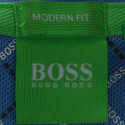 Pre Owned Boss by Hugo Boss Blue Cotton Blend GR-Peppo Pro Polo Shirt M