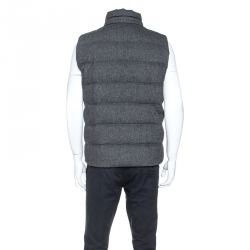 Pre Owned جاكت منفوخ بوس باي هوغو بوس دارنوم2 ذو وجهين صوف رمادي L