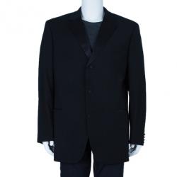Pre Owned Boss by Hugo Boss Smoking Black Men's Blazer XXL