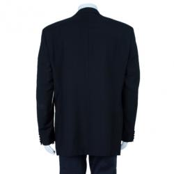 Pre Owned Boss by Hugo Boss Smoking Black Men's Blazer XXL