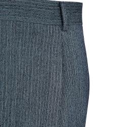 Pre Owned Boss By Hugo Boss Men's Grey Wool Striped Suit XS