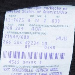 Pre Owned Boss By Hugo Boss Men's Grey Wool Striped Suit XS