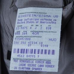 Pre Owned Boss By Hugo Boss Men's Grey Wool Striped Suit XS