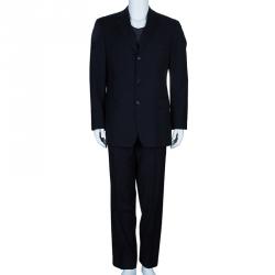 Pre Owned بذلة بوس باي هوغو بوس مقلمة رجالي M