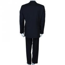 Pre Owned بذلة بوس باي هوغو بوس مقلمة رجالي M