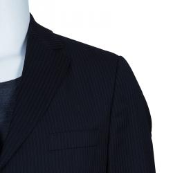 Pre Owned بذلة بوس باي هوغو بوس مقلمة رجالي M