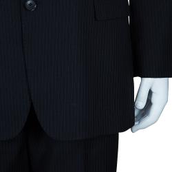 Pre Owned بذلة بوس باي هوغو بوس مقلمة رجالي M