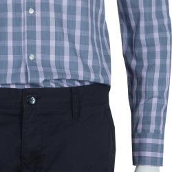 مملوكة مسبقًا قميص بوس باي هوغو بوس رصاصي كروهات مكسم مقاس S