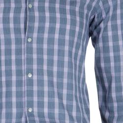 مملوكة مسبقًا قميص بوس باي هوغو بوس رصاصي كروهات مكسم مقاس S