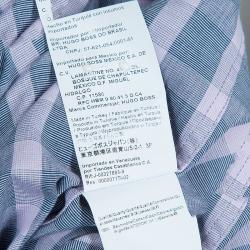 مملوكة مسبقًا قميص بوس باي هوغو بوس رصاصي كروهات مكسم مقاس S