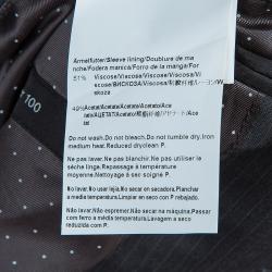 Pre Owned Boss By Hugo Boss Grey Pinstriped Wool Suit M