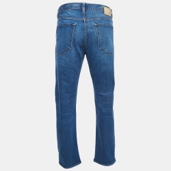 Pre Owned Boss By Hugo Boss Blue Denim Regular Fit Jeans XL Waist 36"