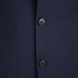 مملوكة مسبقًا Boss By Hugo Boss Blue Wool Blazer XL