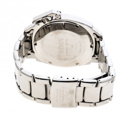 Pre Owned  Boss By Hugo Boss White Stainless Steel 1800 Men's Wristwatch 42 mm