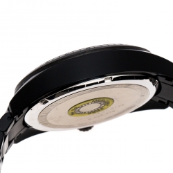 Pre Owned Boss by Hugo Boss Black Stainless Steel Chronograph Men's Wristwatch 47 mm