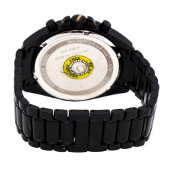 Pre Owned Boss by Hugo Boss Black Stainless Steel Chronograph Men's Wristwatch 47 mm