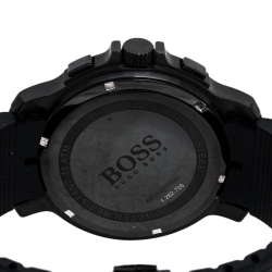 Pre Owned Hugo Boss Black PVD Coated Stainless Steel Boss HB1512393 Chronograph Men's Wristwatch 47 mm