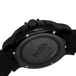 Pre Owned Hugo Boss Black PVD Coated Stainless Steel Boss HB1512393 Chronograph Men's Wristwatch 47 mm