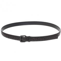 Bottega Veneta Brown Intrecciato Leather Belt