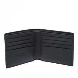 Pre Owned Bottega Veneta Black Intrecciato Leather Bifold Wallet
