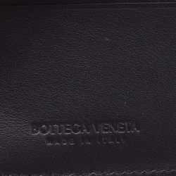 Bottega Veneta Black Intrecciato Leather Bifold Wallet