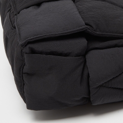 Bottega Veneta Black Intrecciato Nylon Cassette Messenger Bag