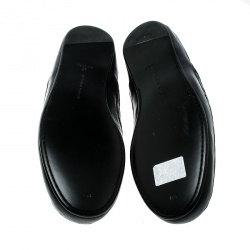 Pre Owned Bottega Veneta Navy Intrecciato Leather Loafers Size 45