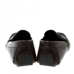 Pre Owned حذاء موكاسينز بوتيغا فينيتا وايف درايفر أنترشياتو بني مقاس 45