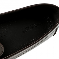 Pre Owned حذاء موكاسينز بوتيغا فينيتا وايف درايفر أنترشياتو بني مقاس 45