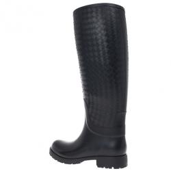 Pre Owned Bottega Veneta Intreciatto Rain Boots Size 39