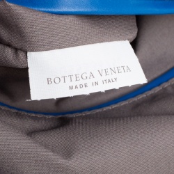 Bottega Veneta Blue Intrecciato Leather Drawstring Backpack