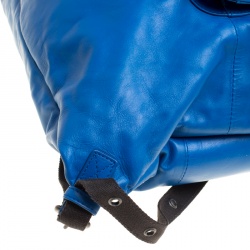 Bottega Veneta Blue Intrecciato Leather Drawstring Backpack