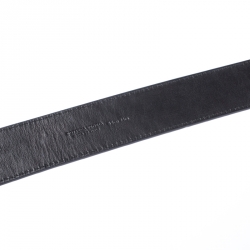 Pre Owned Bottega Veneta Black Intrecciato Leather Belt 85CM