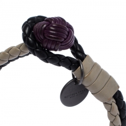 Bottega Veneta Multicolor Intrecciato Nappa Leather Double Strand Bracelet 