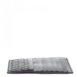 Bottega Veneta Black Intrecciato Leather Card Holder 8CC
