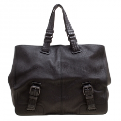 Bottega Veneta Black Leather Tote