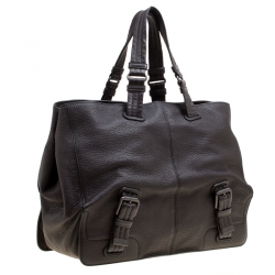 Bottega Veneta Black Leather Tote