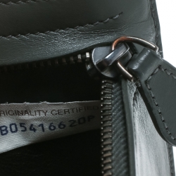 Bottega Veneta Grey Intrecciato Leather Card Holder 8CC