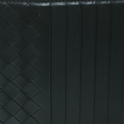 Bottega Veneta Grey Intrecciato Leather Card Holder 8CC