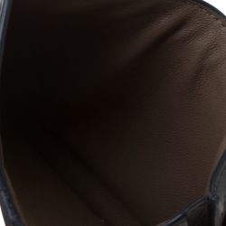 Pre Owned Bottega Veneta Navy Blue Intrecciato Leather Prusse Card Holder